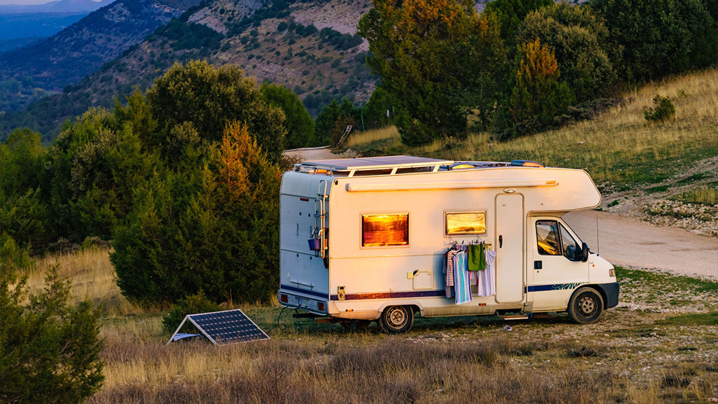 place solar panels on campervans