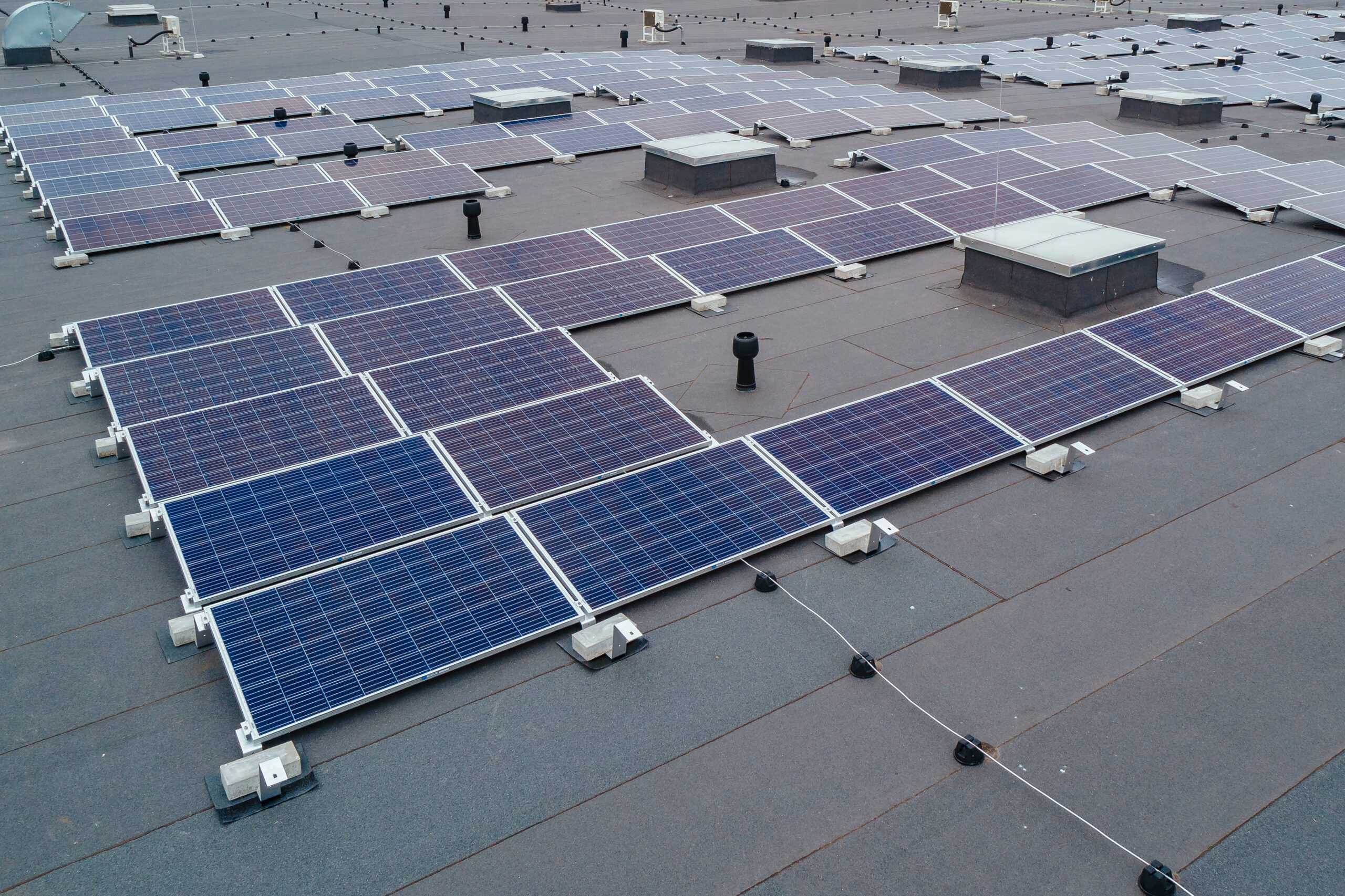 Solar Panel Installations on Flat-Roofed Buildings