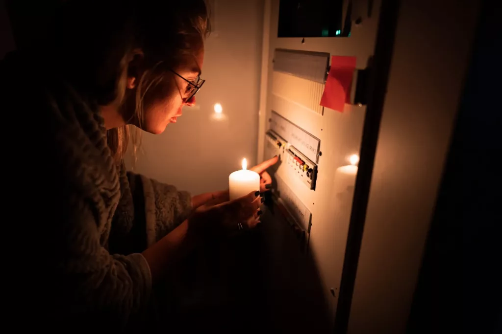 checking electricity box
