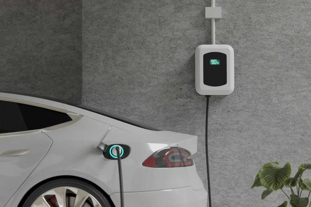 Electric car charging from home EV charger